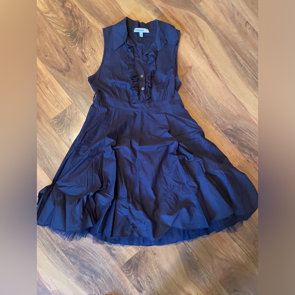 Navy blue mid dress